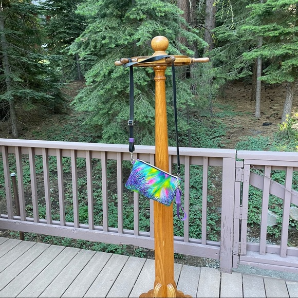 NWT Handpainted, Handmade One of a Kind Cross Body Purse - Picture 2 of 10